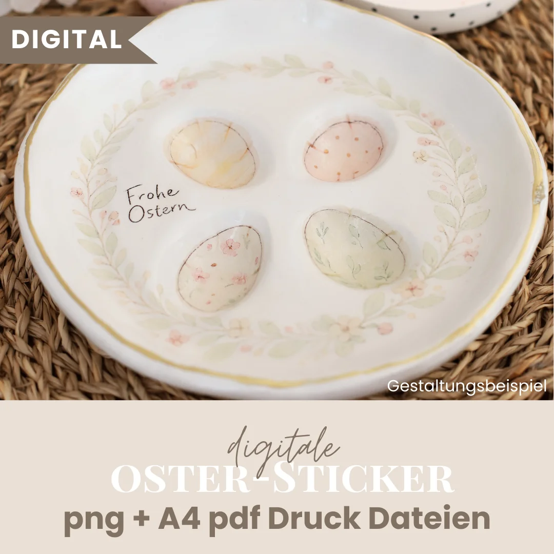 Digitale Oster-Sticker (A4 Druckvorlagen)